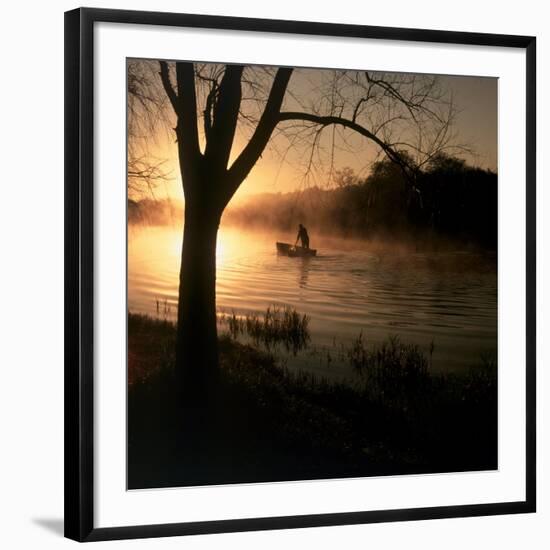 Fisherman at Dawn-null-Framed Photographic Print