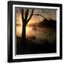 Fisherman at Dawn-null-Framed Photographic Print