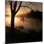 Fisherman at Dawn-null-Mounted Photographic Print