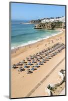 Fisherman Beach, Umbrellas and Beach Chairs, Albufeira, Algarve, Portugal, Europe-G&M Therin-Weise-Mounted Photographic Print