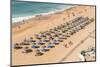 Fisherman Beach, Umbrellas and Beach Chairs, Albufeira, Algarve, Portugal, Europe-G&M Therin-Weise-Mounted Photographic Print