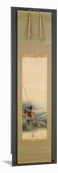 Fisherman, Edo Period, 1849-Katsushika Hokusai-Mounted Giclee Print