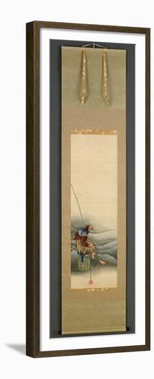 Fisherman, Edo Period, 1849-Katsushika Hokusai-Framed Premium Giclee Print