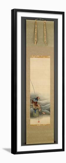 Fisherman, Edo Period, 1849-Katsushika Hokusai-Framed Premium Giclee Print