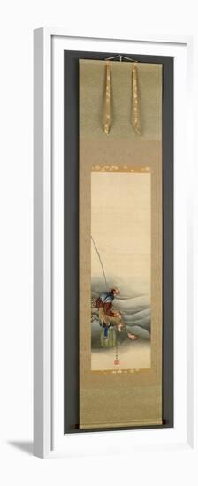 Fisherman, Edo Period, 1849-Katsushika Hokusai-Framed Premium Giclee Print