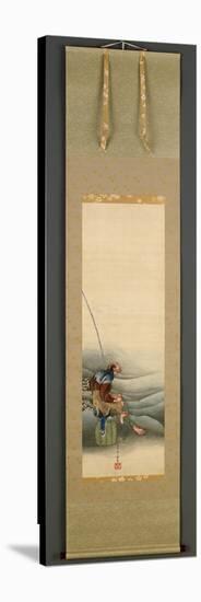 Fisherman, Edo Period, 1849-Katsushika Hokusai-Stretched Canvas