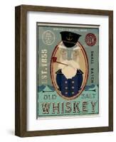 Fisherman III Old Salt Whiskey-Ryan Fowler-Framed Art Print