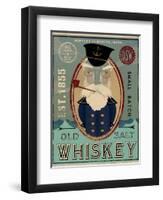 Fisherman III Old Salt Whiskey-Ryan Fowler-Framed Art Print