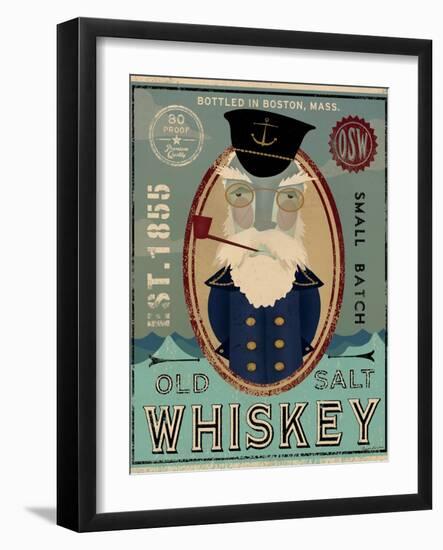 Fisherman III Old Salt Whiskey-Ryan Fowler-Framed Art Print