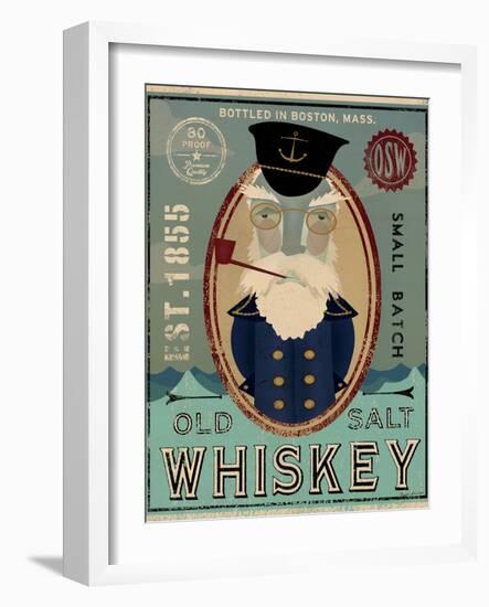 Fisherman III Old Salt Whiskey-Ryan Fowler-Framed Art Print