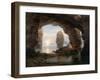 Fisherman in a Grotto, Helgoland, 1850-Christian Ernst Bernhard Morgenstern-Framed Giclee Print