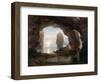 Fisherman in a Grotto, Helgoland, 1850-Christian Ernst Bernhard Morgenstern-Framed Giclee Print