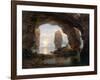 Fisherman in a Grotto, Helgoland, 1850-Christian Ernst Bernhard Morgenstern-Framed Giclee Print