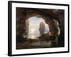 Fisherman in a Grotto, Helgoland, 1850-Christian Ernst Bernhard Morgenstern-Framed Giclee Print