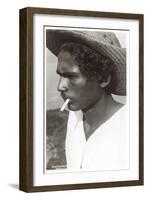 Fisherman in Acapulco-null-Framed Art Print