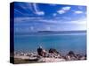 Fisherman in Beach Chair, Florida Keys, Florida, USA-Terry Eggers-Stretched Canvas