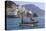 Fisherman in Fishing Boat Heads Out to Sea from Amalfi Harbour-Eleanor Scriven-Stretched Canvas