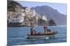 Fisherman in Fishing Boat Heads Out to Sea from Amalfi Harbour-Eleanor Scriven-Mounted Photographic Print