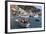 Fisherman in Fishing Boat in Amalfi Harbour-Eleanor Scriven-Framed Photographic Print