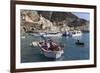 Fisherman in Fishing Boat in Amalfi Harbour-Eleanor Scriven-Framed Photographic Print