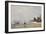 Fisherman in Villerville, Low Tide-Eugene Louis Boudin-Framed Giclee Print