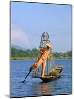 Fisherman, Inle Lake, Shan State, Myanmar (Burma), Asia-Sergio Pitamitz-Mounted Photographic Print