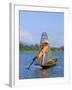 Fisherman, Inle Lake, Shan State, Myanmar (Burma), Asia-Sergio Pitamitz-Framed Photographic Print