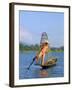 Fisherman, Inle Lake, Shan State, Myanmar (Burma), Asia-Sergio Pitamitz-Framed Photographic Print