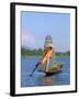 Fisherman, Inle Lake, Shan State, Myanmar (Burma), Asia-Sergio Pitamitz-Framed Photographic Print