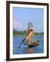 Fisherman, Inle Lake, Shan State, Myanmar (Burma), Asia-Sergio Pitamitz-Framed Photographic Print