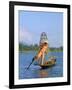 Fisherman, Inle Lake, Shan State, Myanmar (Burma), Asia-Sergio Pitamitz-Framed Photographic Print