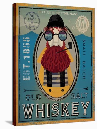 Fisherman IV Old Salt Whiskey-Ryan Fowler-Stretched Canvas