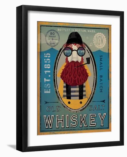 Fisherman IV Old Salt Whiskey-Ryan Fowler-Framed Art Print