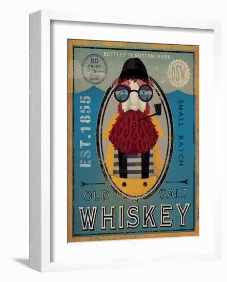 Fisherman IV Old Salt Whiskey-Ryan Fowler-Framed Art Print