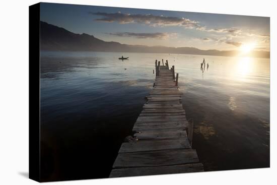 Fisherman, Lago Atitlan, Guatemala, Central America-Colin Brynn-Stretched Canvas