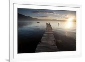 Fisherman, Lago Atitlan, Guatemala, Central America-Colin Brynn-Framed Photographic Print