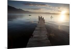 Fisherman, Lago Atitlan, Guatemala, Central America-Colin Brynn-Mounted Photographic Print