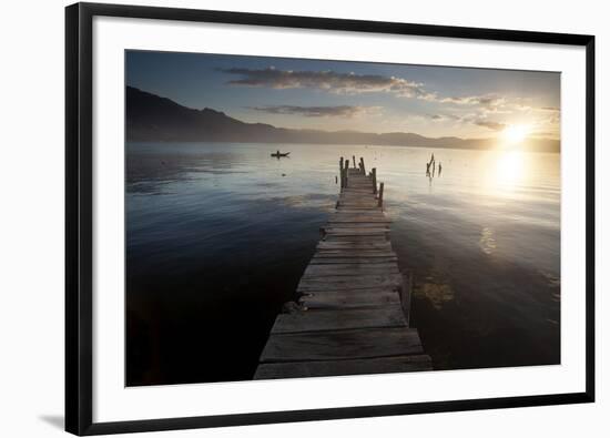 Fisherman, Lago Atitlan, Guatemala, Central America-Colin Brynn-Framed Photographic Print