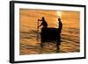 Fisherman Landing the Night Catch. Vietnam, Indochina-Tom Norring-Framed Photographic Print