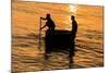 Fisherman Landing the Night Catch. Vietnam, Indochina-Tom Norring-Mounted Photographic Print