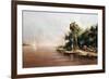 Fisherman Landing-Art Fronckowiak-Framed Art Print