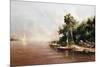 Fisherman Landing-Art Fronckowiak-Mounted Art Print