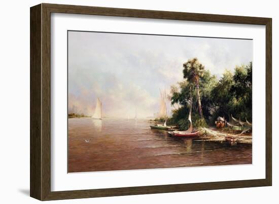 Fisherman Landing-Art Fronckowiak-Framed Art Print