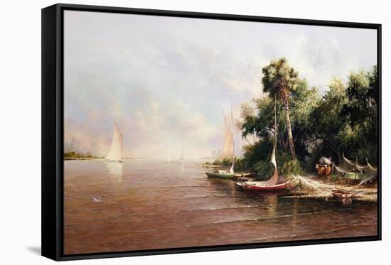 Fisherman Landing-Art Fronckowiak-Framed Stretched Canvas