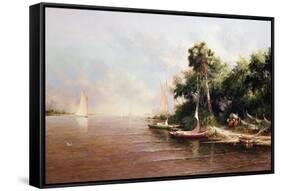 Fisherman Landing-Art Fronckowiak-Framed Stretched Canvas