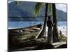 Fisherman, Maracas Bay, Northern Coast, Trinidad, West Indies, Central America-Aaron McCoy-Mounted Photographic Print