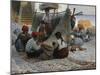 Fisherman Mending Nets, Capri-Theodor Leopold Weller-Mounted Giclee Print