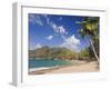 Fisherman on a Palm-Fringed Beach, Englishmans Bay, Tobago, Trinidad and Tobago-Christian Kober-Framed Photographic Print