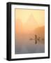 Fisherman on Bamboo Raft in Early Morning Mist, Li River, China-Keren Su-Framed Photographic Print