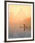 Fisherman on Bamboo Raft in Early Morning Mist, Li River, China-Keren Su-Framed Photographic Print